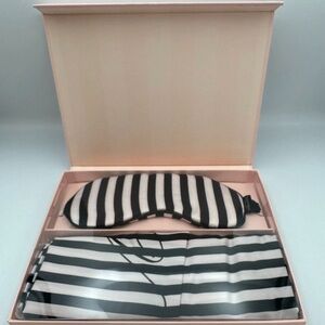 Victoria's Secret Black and White Striped Bedding Set